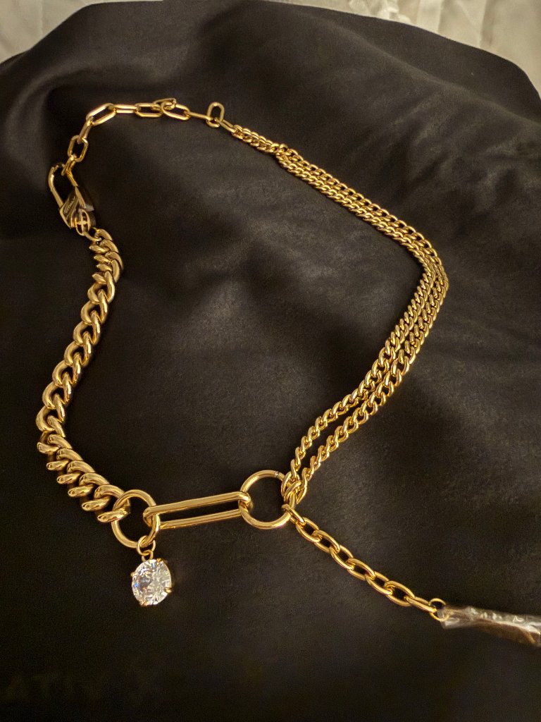 Vitaly Shimmer Gold Necklace — image 4 of 8